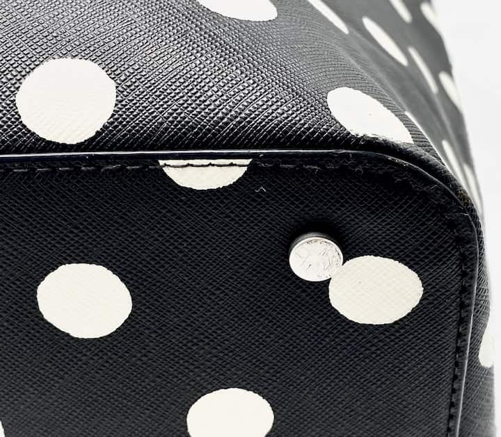 Cath Kidston 101 Dalmatians Spot Tote Bag Placement Shopper Handbag Damage Base Right Bottom Corner
