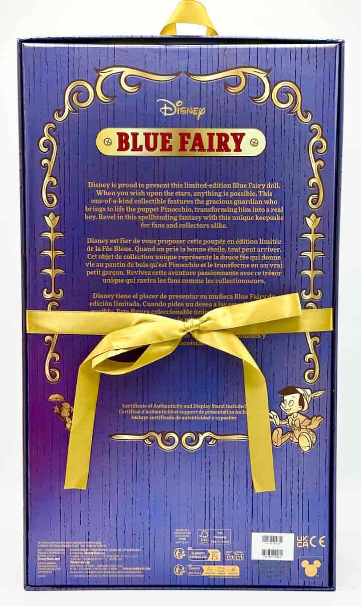 Disney Store Blue Fairy Doll Limited Edition Pinocchio 85th Anniversary Back In Box