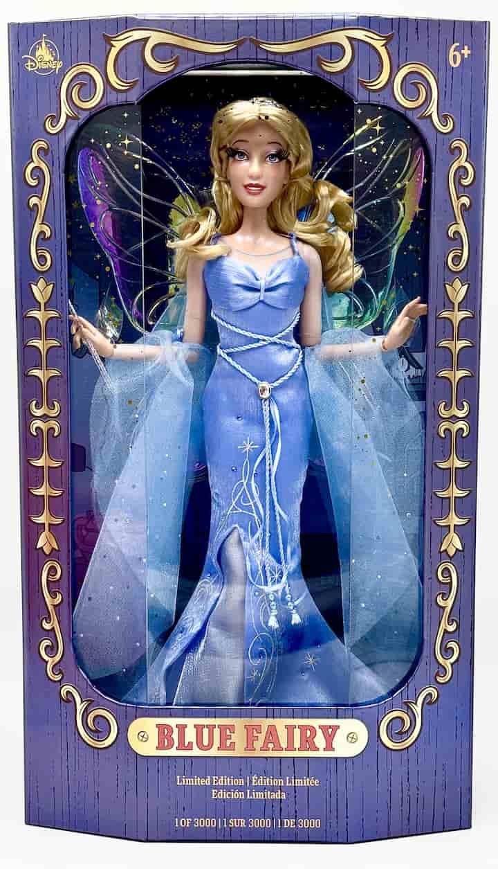 Disney Store Blue Fairy Doll Limited Edition Pinocchio 85th Anniversary Front In Box
