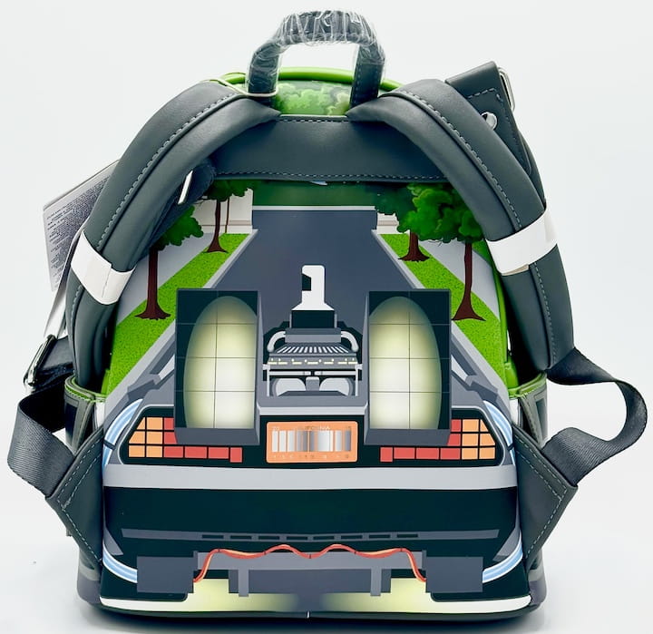 Loungefly Back to the Future Mini Backpack DeLorean Light Up Bag Back