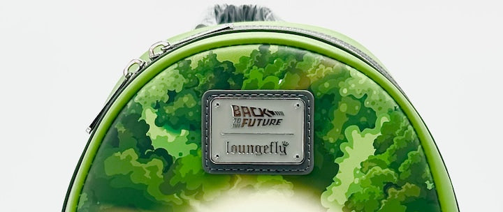Loungefly Back to the Future Mini Backpack DeLorean Light Up Bag Front Top