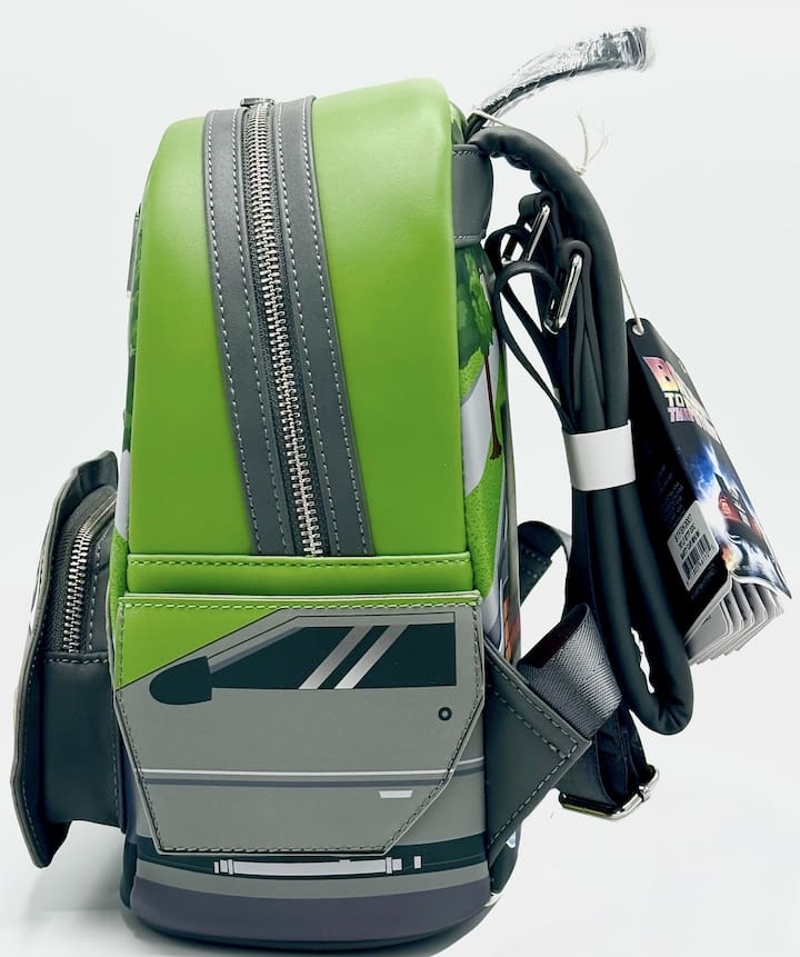 Loungefly Back to the Future Mini Backpack DeLorean Light Up Bag Left Side
