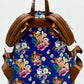 Loungefly Bambi Mini Backpack 707 Street Disney Bag Blue Floral Back