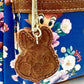 Loungefly Bambi Mini Backpack 707 Street Disney Bag Blue Floral Keyring Close Up