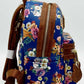 Loungefly Bambi Mini Backpack 707 Street Disney Bag Blue Floral Right Side