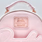 Loungefly Barbie Pink Convertible Mini Backpack Bag Front Enamel Logo