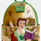 Loungefly Belle Library Mini Backpack Beauty and the Beast Book Bag Front Full View