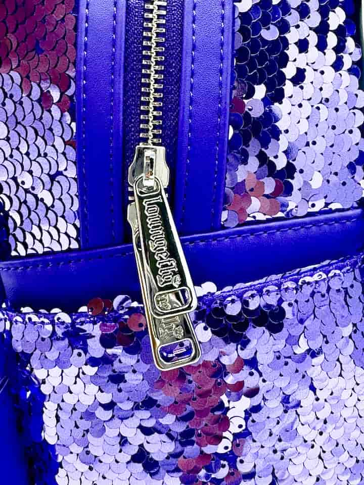 Loungefly Boo Sequin Mini Backpack Disney Pixar Monsters Inc Bag Zips