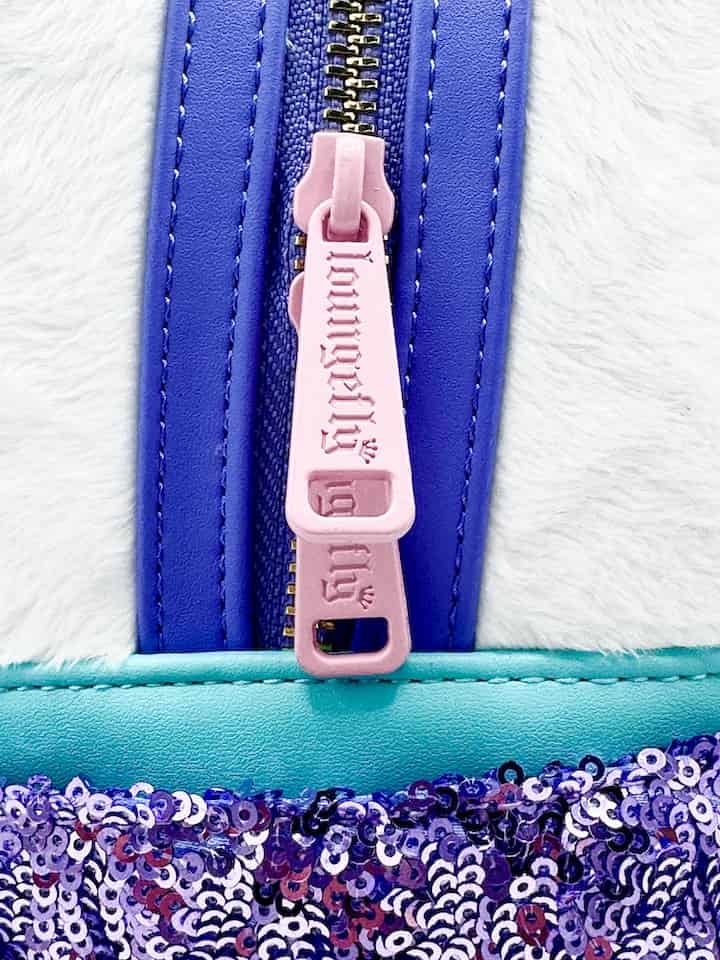 Loungefly Daisy Duck Sequin Mini Backpack Disney 85th Anniversary Bag Zips
