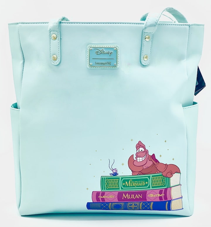 Loungefly Disney Books Collection Tote Bag Princess Sidekick Shopper Back Full View