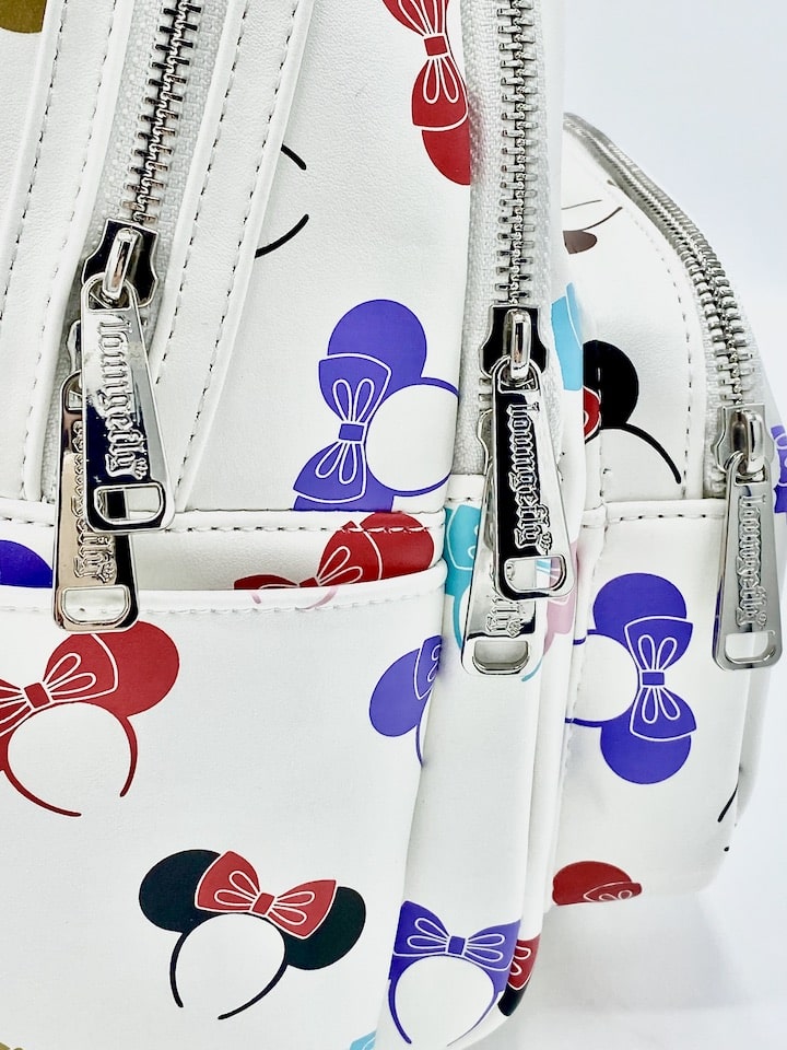 Loungefly Disney Parks Ear Headband Mini Backpack Ears Holder AOP Bag Zips
