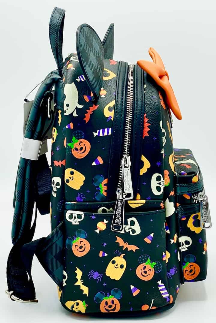 Loungefly Disney Parks Halloween Mini Backpack 2021 Tricks Treats Bag Right Side