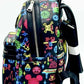 Loungefly Disney Parks Neon Mini Backpack Park Life Attraction Icons Left Side