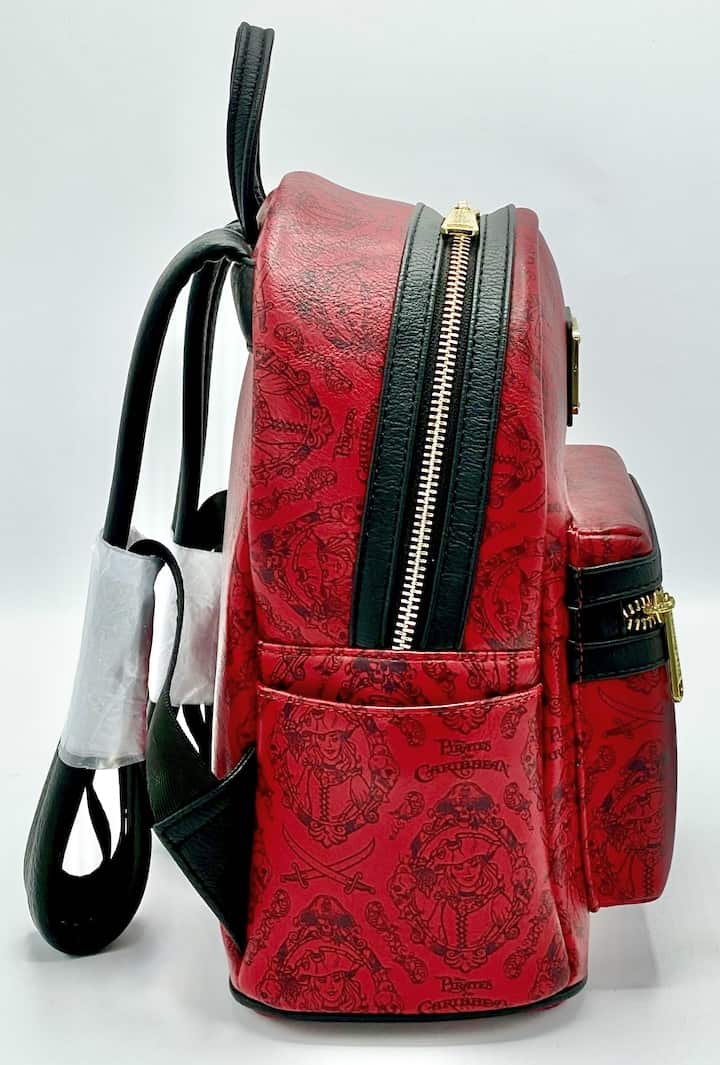 Loungefly Disney Parks Pirates of the Caribbean Mini Backpack Redd Bag Right Side