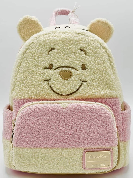Loungefly Disney Parks Winnie the Pooh Mini Backpack Pastel Bag Front Full View
