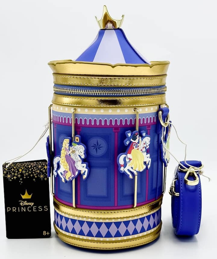Loungefly Disney Princess Carousel Crossbody Bag Front