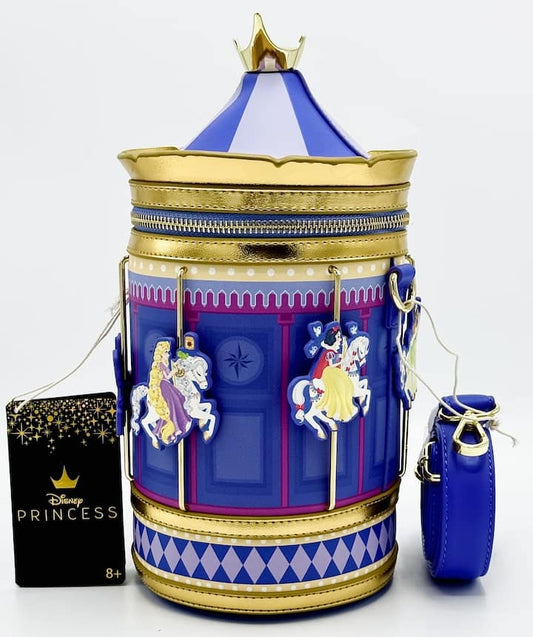 Loungefly Disney Princess Carousel Crossbody Bag Front