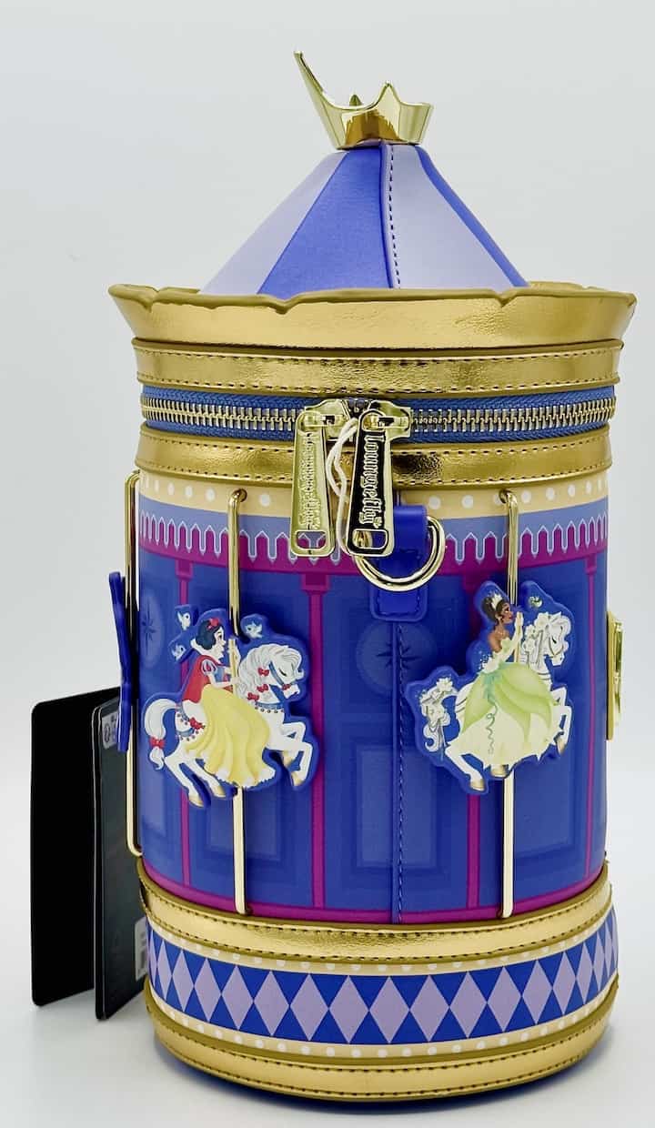 Loungefly Disney Princess Carousel Crossbody Bag Left Side