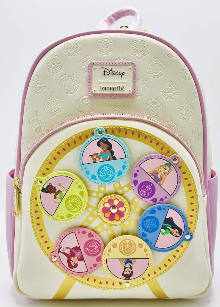 Loungefly Disney Princess Ferris Wheel Mini Backpack Bag Front Full View