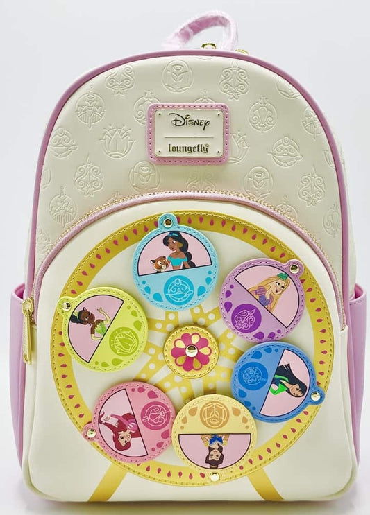 Loungefly Disney Princess Ferris Wheel Mini Backpack Bag Front Full View