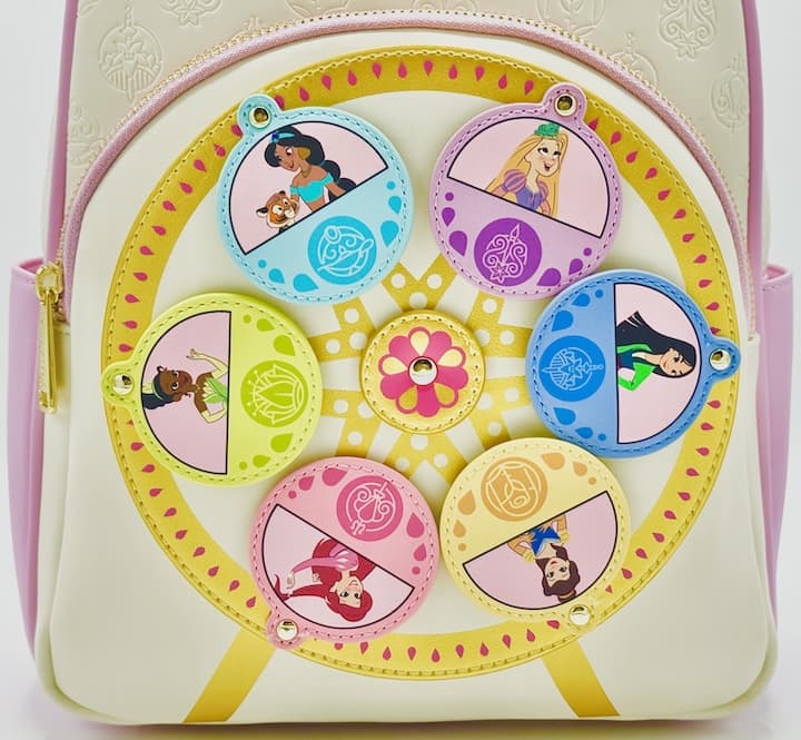 Loungefly Disney Princess Ferris Wheel Mini Backpack Bag Front Wheel Right