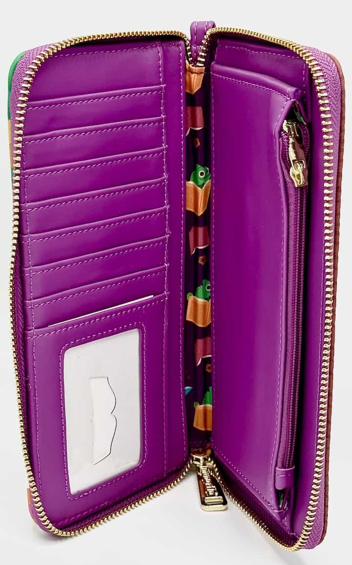 Loungefly Disney Tangled Pascal Wallet Floral Lantern Purse Inside