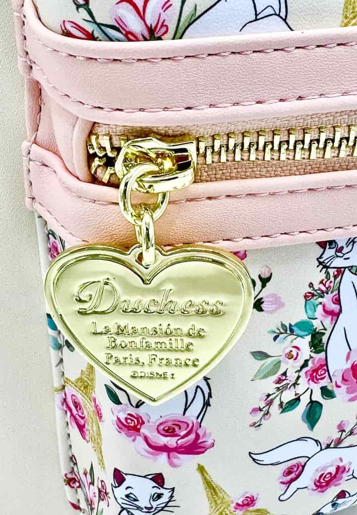 Loungefly Duchess in Paris Floral Mini Backpack Disney Aristocats Bag Pet ID Back