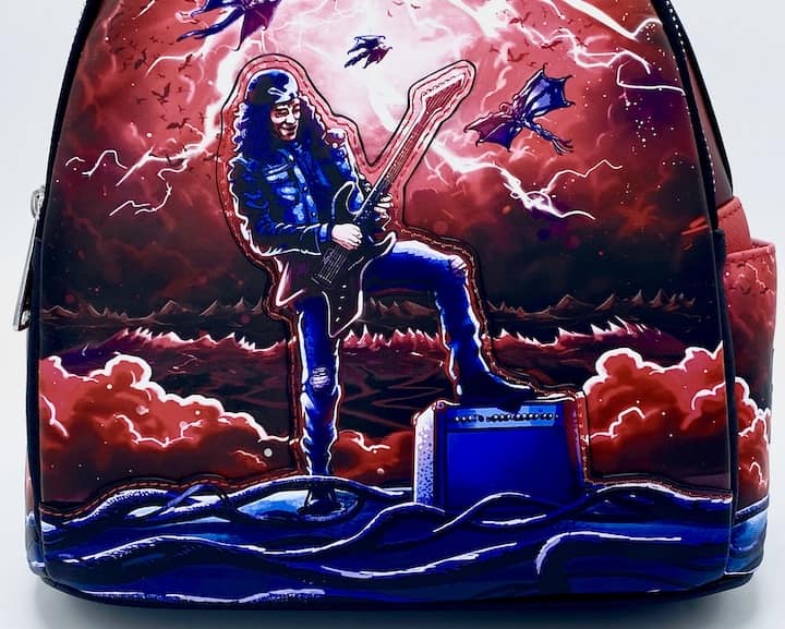 Loungefly Eddie Munson Mini Backpack Stranger Things Bag Character Artwork