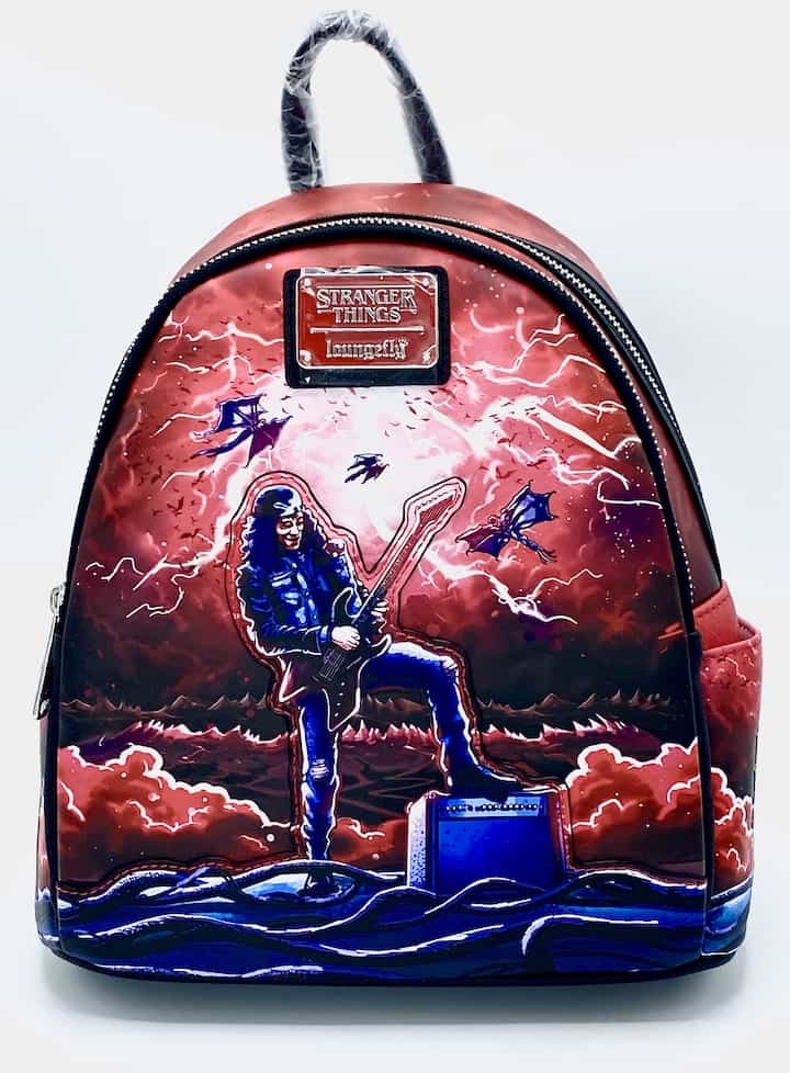 Loungefly Eddie Munson Mini Backpack Stranger Things Bag Front Full View