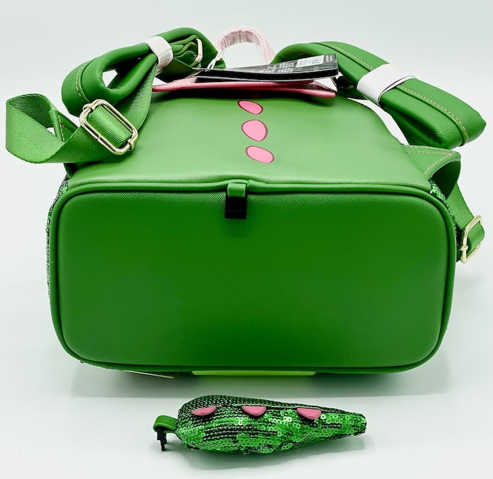 Loungefly Elliot Sequin Mini Backpack Disney Pete's Dragon Bag Base With Detachable Tail