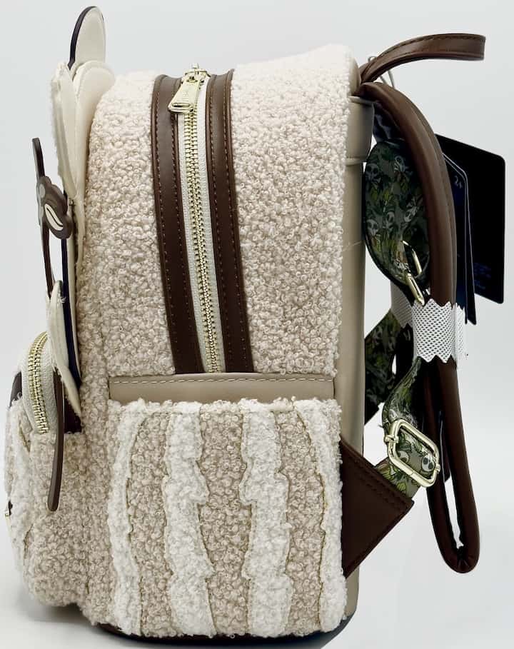 Loungefly Ewok Plush Cosplay Mini Backpack Star Wars Logray Bag Left Side