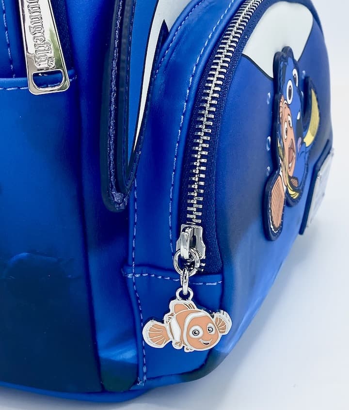Loungefly Finding Nemo Mini Backpack Disney Pixar Bruce Marlin Dory Bag Keyring
