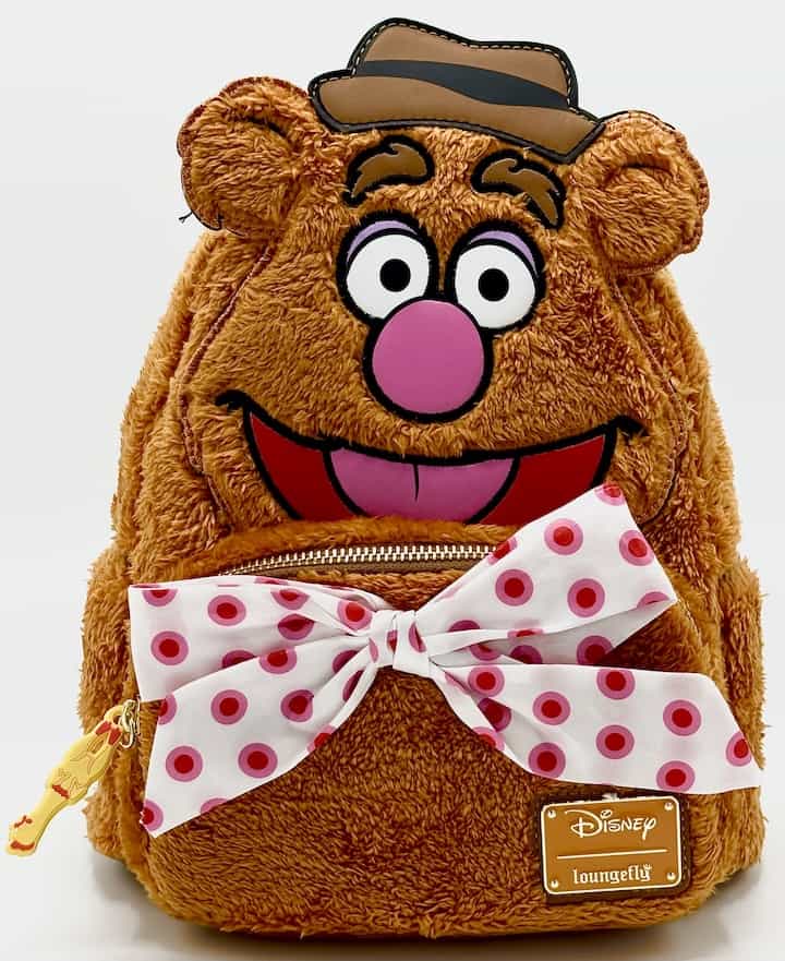 Loungefly Fozzie Bear Cosplay Mini Backpack Disney The Muppets Bag Front Full View