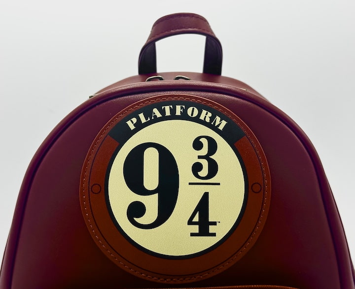 Loungefly Harry Potter Hogwarts Express Backpack Platform 9 3/4 Bag Front Top