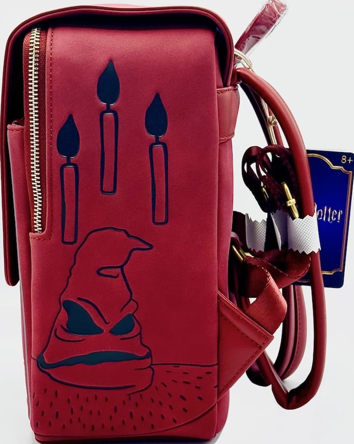 Loungefly Harry Potter Satchel Mini Backpack Glasses Flap Bag Left Side