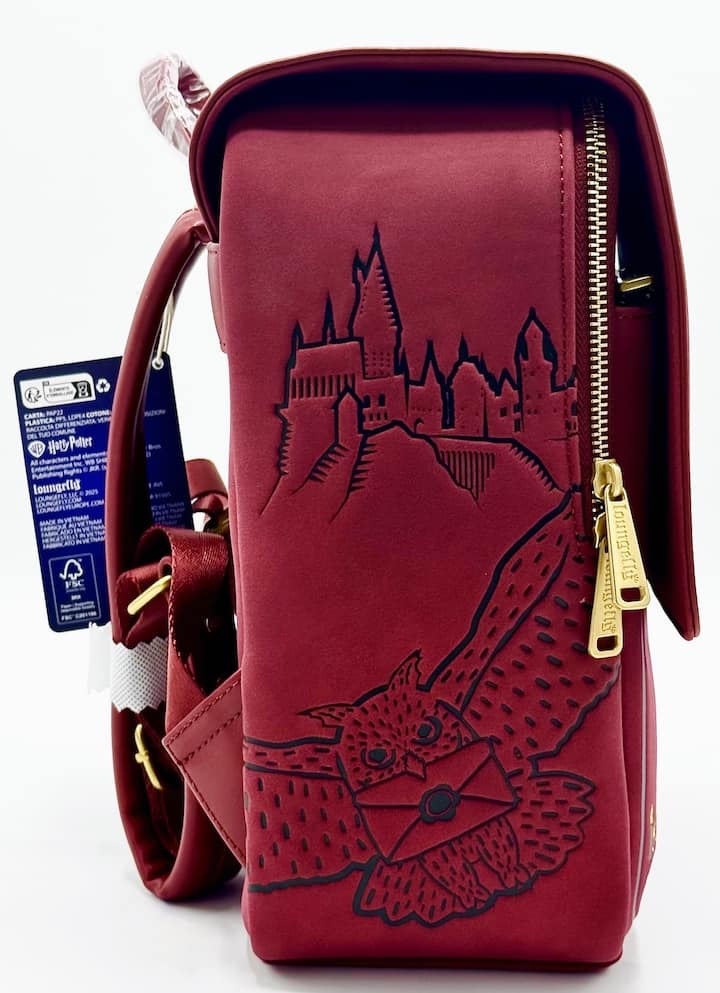 Loungefly Harry Potter Satchel Mini Backpack Glasses Flap Bag Right Side
