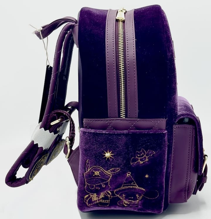 Loungefly Hello Kitty Halloween Costume Mini Backpack Sanrio Velvet Bag Right Side