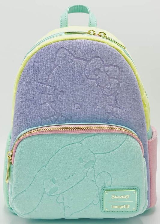 Loungefly Hello Kitty SDCC Mini Backpack Sanrio Colour Block Bag Front Full View