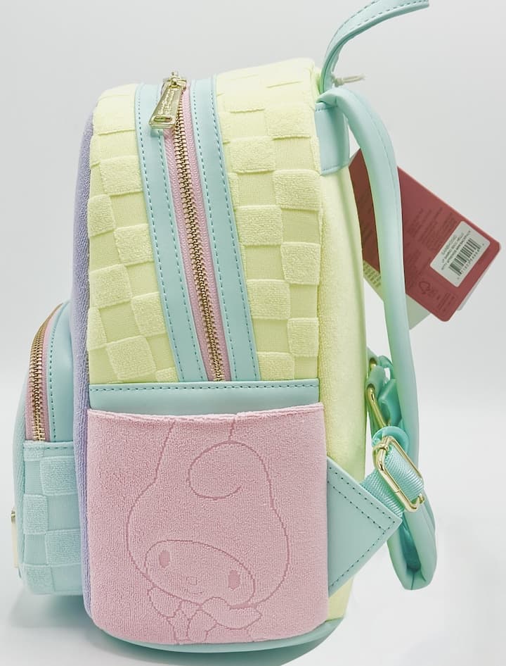 Loungefly Hello Kitty SDCC Mini Backpack Sanrio Colour Block Bag Left Side