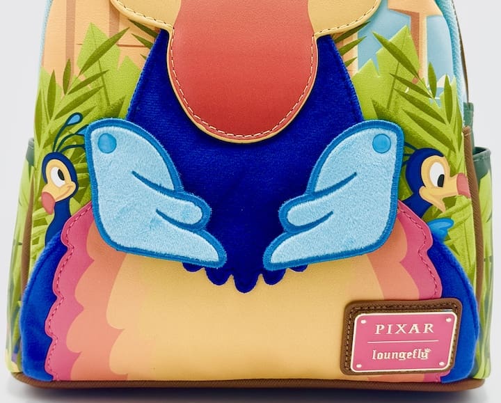 Loungefly Kevin Cosplay Mini Backpack Disney Pixar Up Bag Front Body
