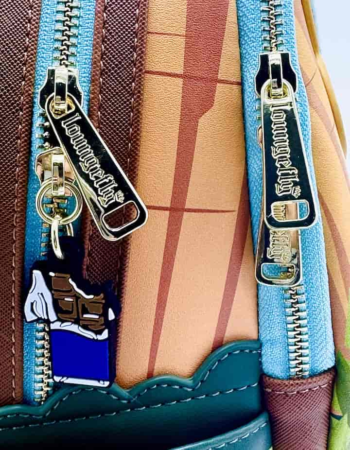 Loungefly Kevin Cosplay Mini Backpack Disney Pixar Up Bag Zips