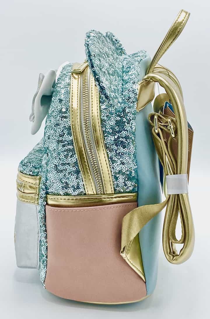 Loungefly King Arthur Carousel MMMA Minnie Mouse Main Attraction Bag Left Side