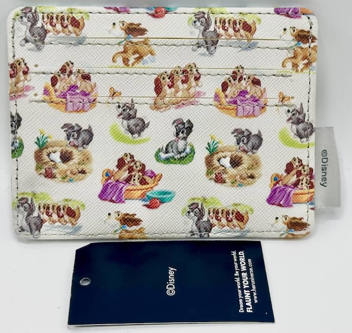 Loungefly Lady and the Tramp Loved One Mini Backpack Disney Bag Set Cardholder Back