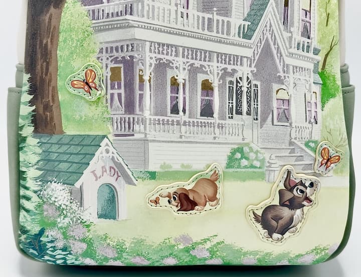 Loungefly Lady and the Tramp Loved One Mini Backpack Disney Bag Set Handbag Front Bottom