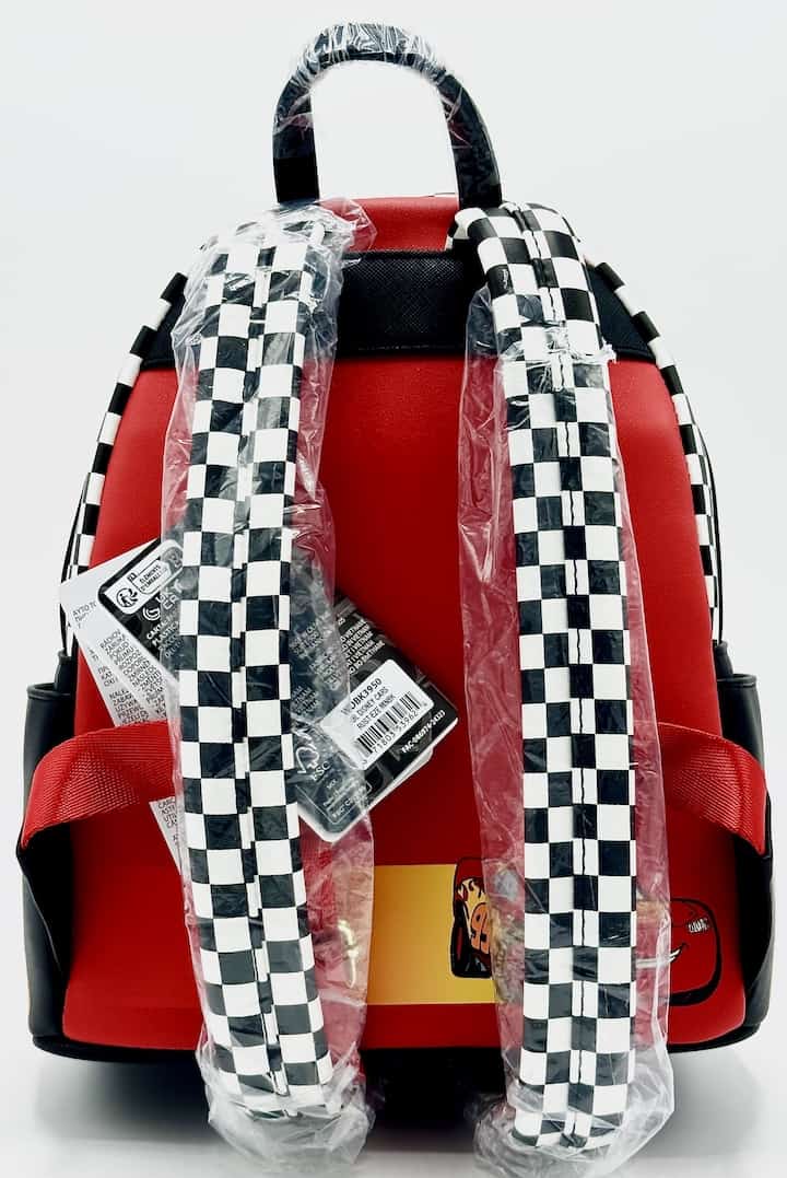 Loungefly Lightning McQueen Rusteze Mini Backpack Cars Light Up Bag Straps
