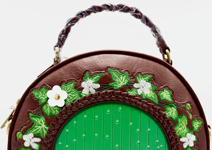 Loungefly Lord of the Rings Crossbody Hobbit Door Handbag Front Top