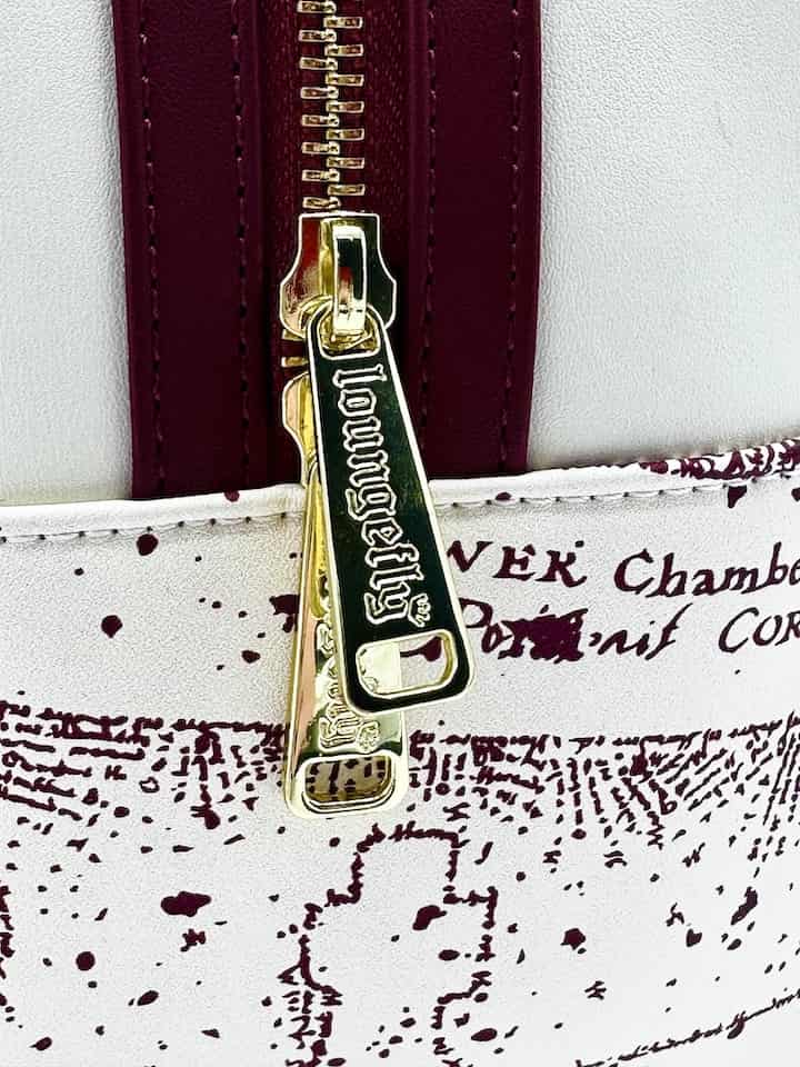 Loungefly Marauder's Map Mini Backpack Harry Potter Hogwarts Bag Zips