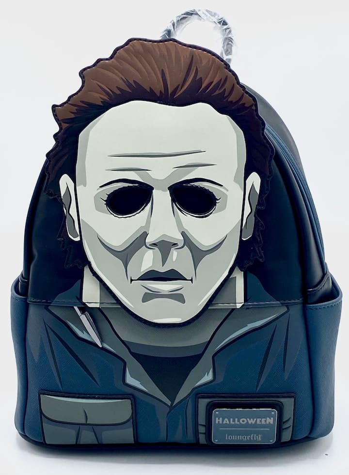Loungefly Michael Myers Mini Backpack Halloween Mask Cosplay Bag Front Full View