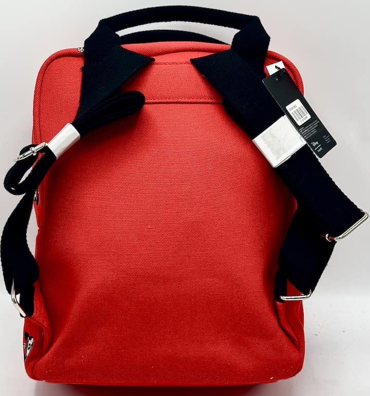 Loungefly Minnie Mouse Canvas Mini Backpack Disney Embroidered Bag Back