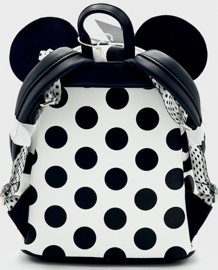Loungefly Minnie Mouse Polka Dot Pearl Mini Backpack Disney Bag Back